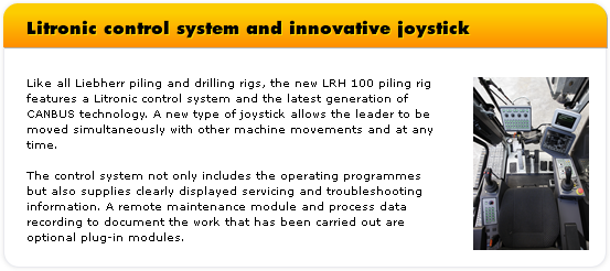 Litronic control system and innovative joystick