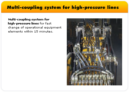 Multi-coupling system for high-pressure lines