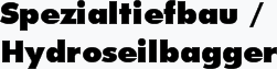 Spezialtiefbau / Hydroseilbagger